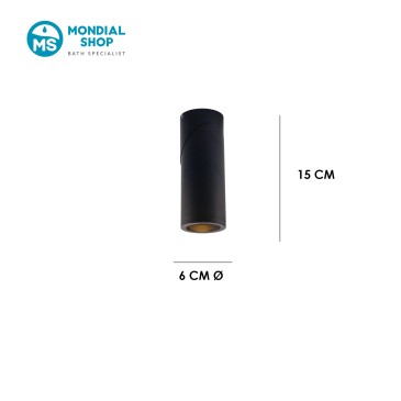 Plafoniera Tubolare Bianca o Nera 1XGU10 | Mondialshop