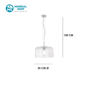 E27 Glas-Pendelleuchte | Mondialshop