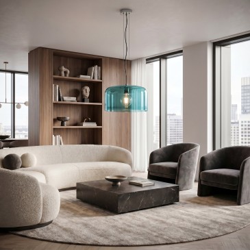 Suspension en verre E27 | Mondialshop