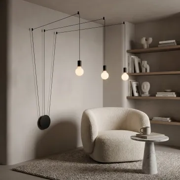 Lustre moderne 3XE27 bicolore | Mondialshop