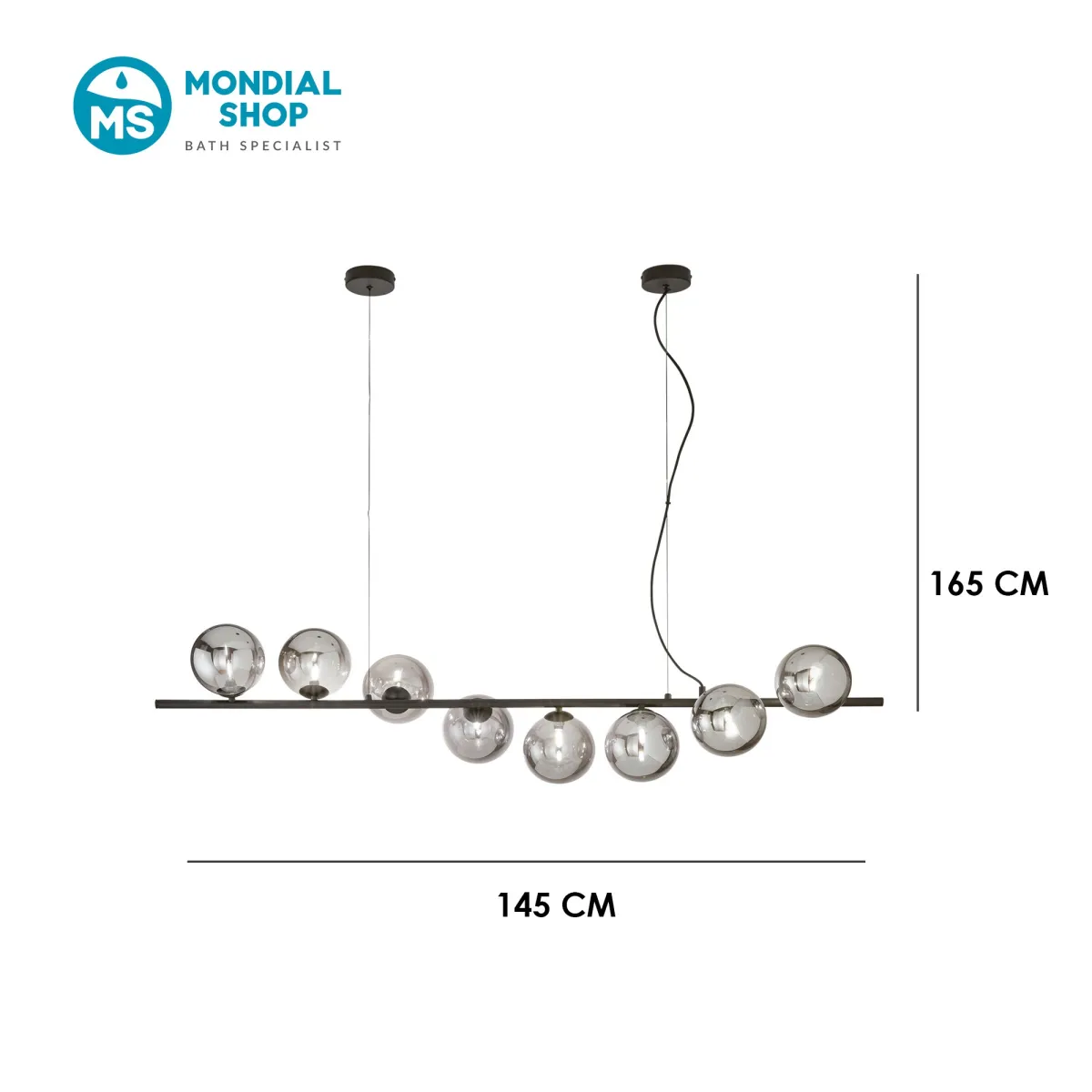 Lampadario Moderno 8xG9 Regolabile | Mondialshop