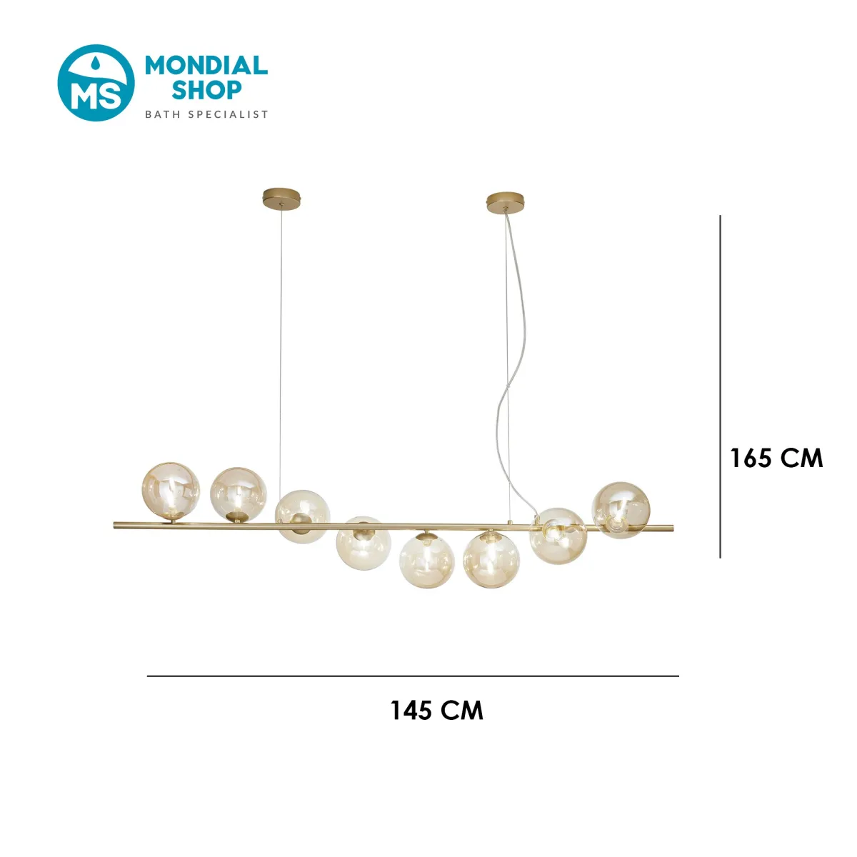 Lampadario Moderno 8xG9 Regolabile | Mondialshop
