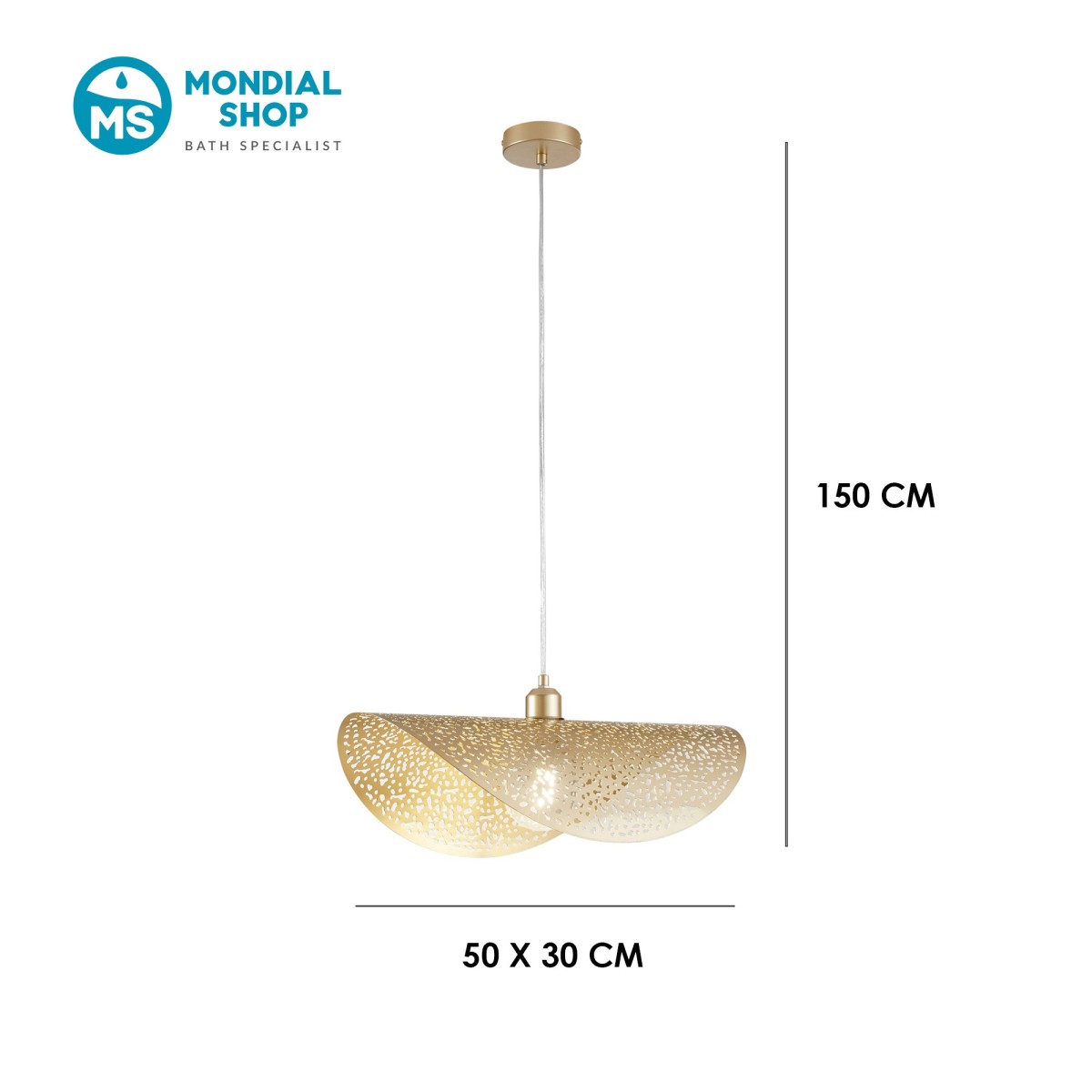 Lampadario Moderno Color Oro E27 | Mondialshop