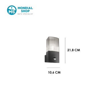 Applique Moderna Antracite e Fumé | Mondialshop