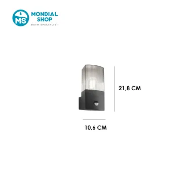 Moderne Applikationen in Anthrazit und Rauchglas | Mondialshop