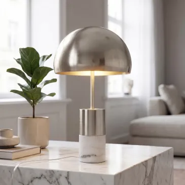 lampada da comodino in oro o nichel 2XE14