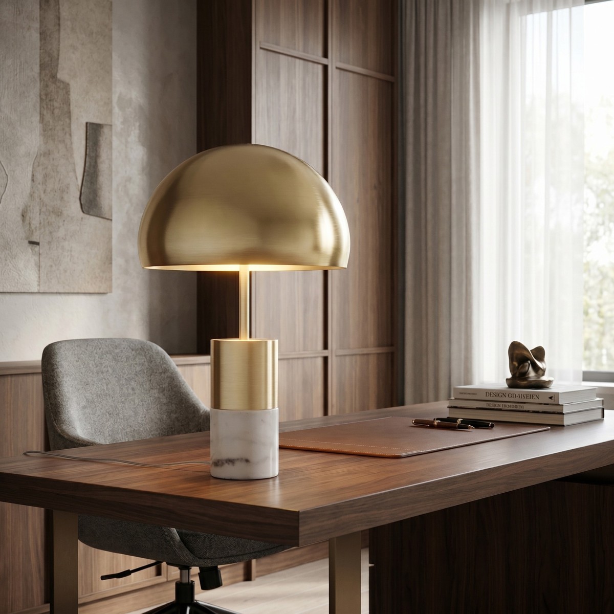 Tischleuchte in Gold oder Nickel, 2xE14 | Mondialshop