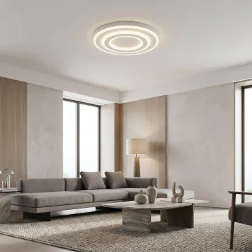 Plafoniera a soffitto moderna quadrata bianca Tonalità luce selezionabile