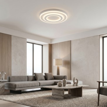 Plafonnier carré blanc moderne | Mondialshop