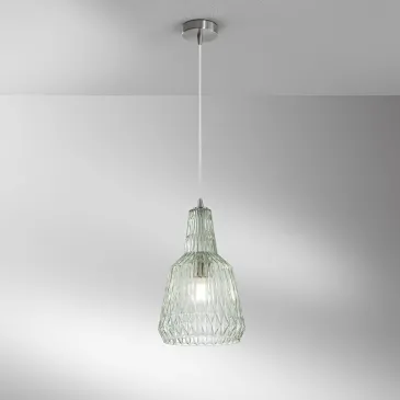 Facettierte Glas-Pendelleuchte, 1xE27 | Mondialshop