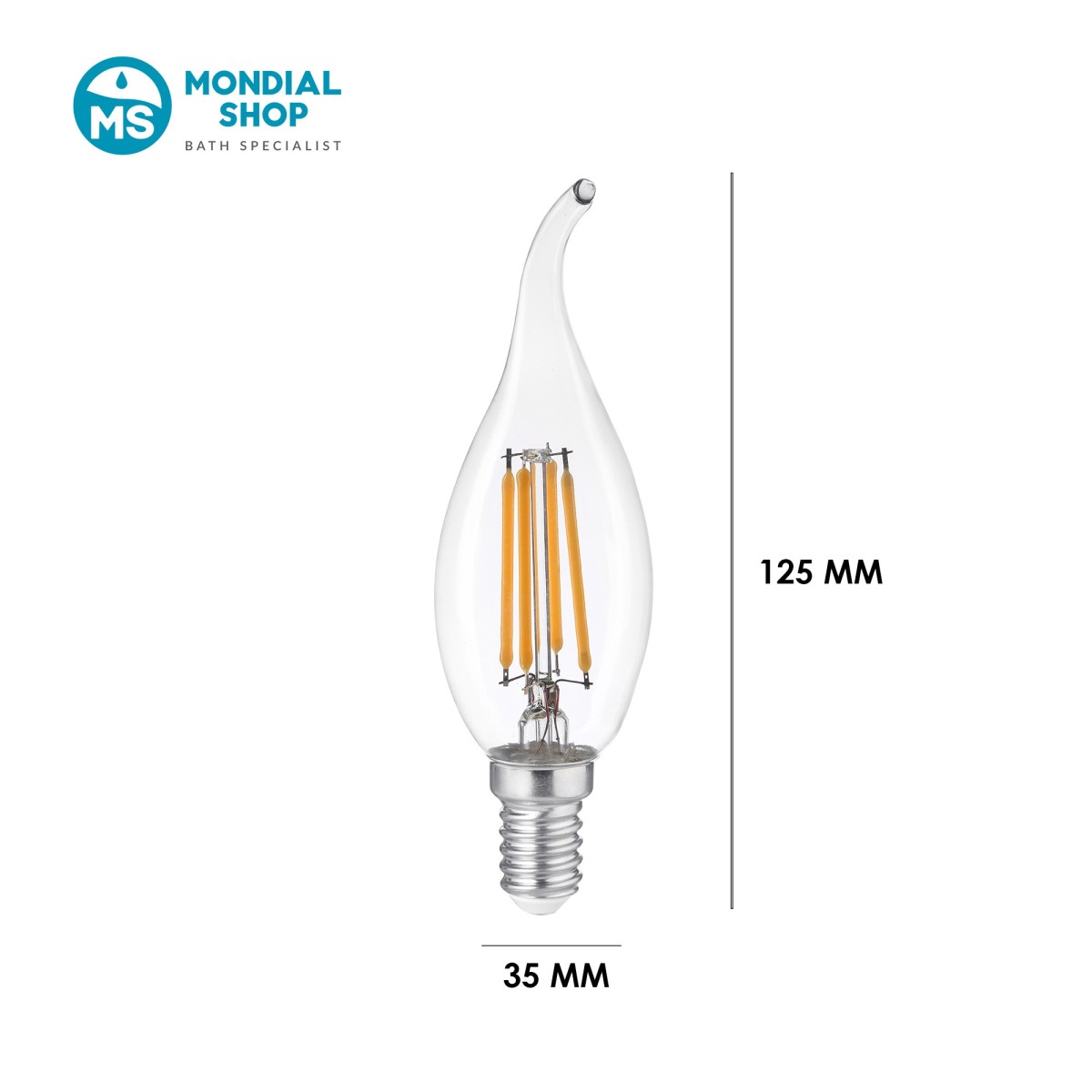 E14 Windlichtbirne 2,3 W | Mondialshop