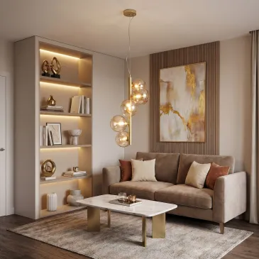 Lampadario a sospensione Disponibile in ottone o nero 5XG9 Stile contemporaneo