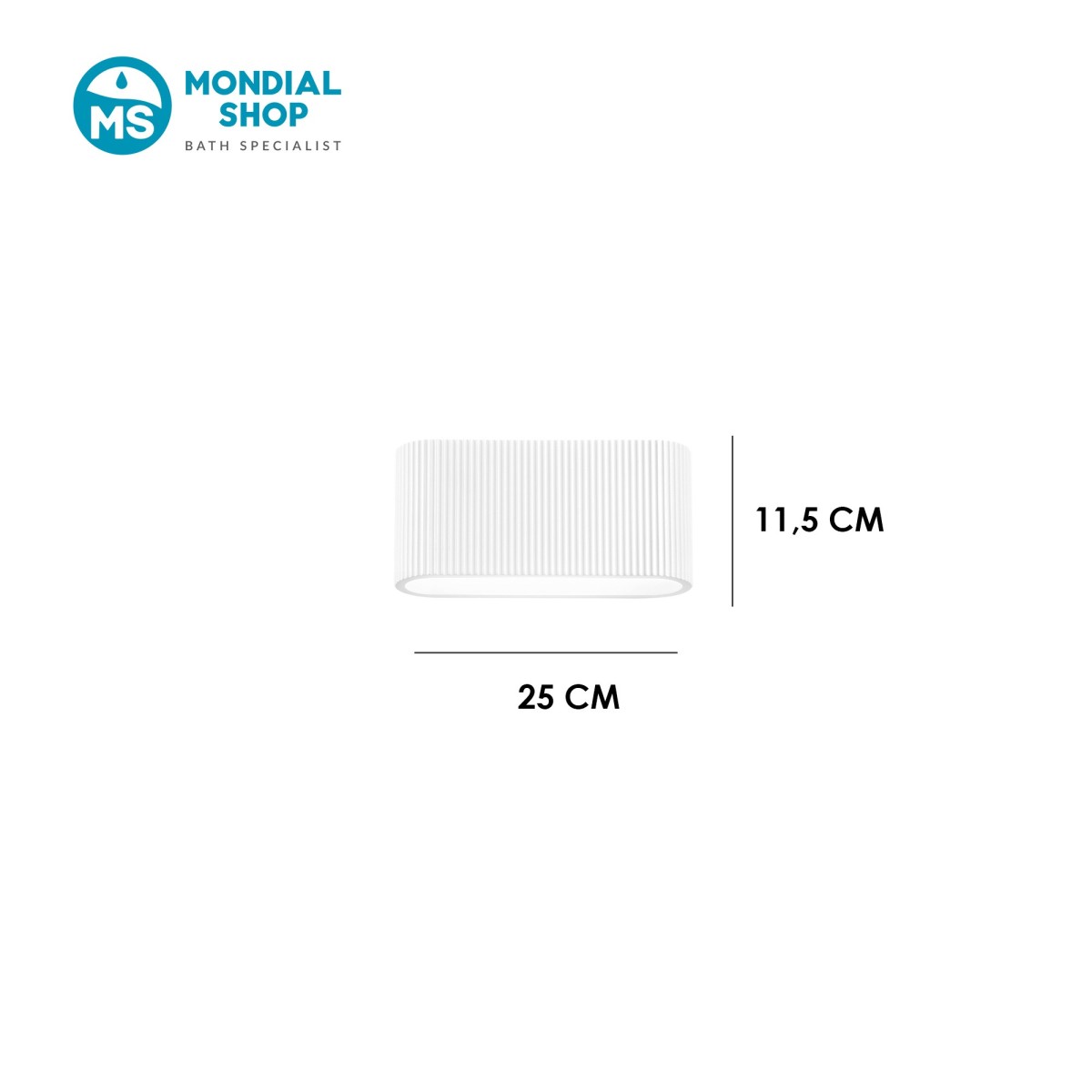 Moderne weiße Gips-Wandleuchte mit 2 R7S-Leuchtmitteln |...