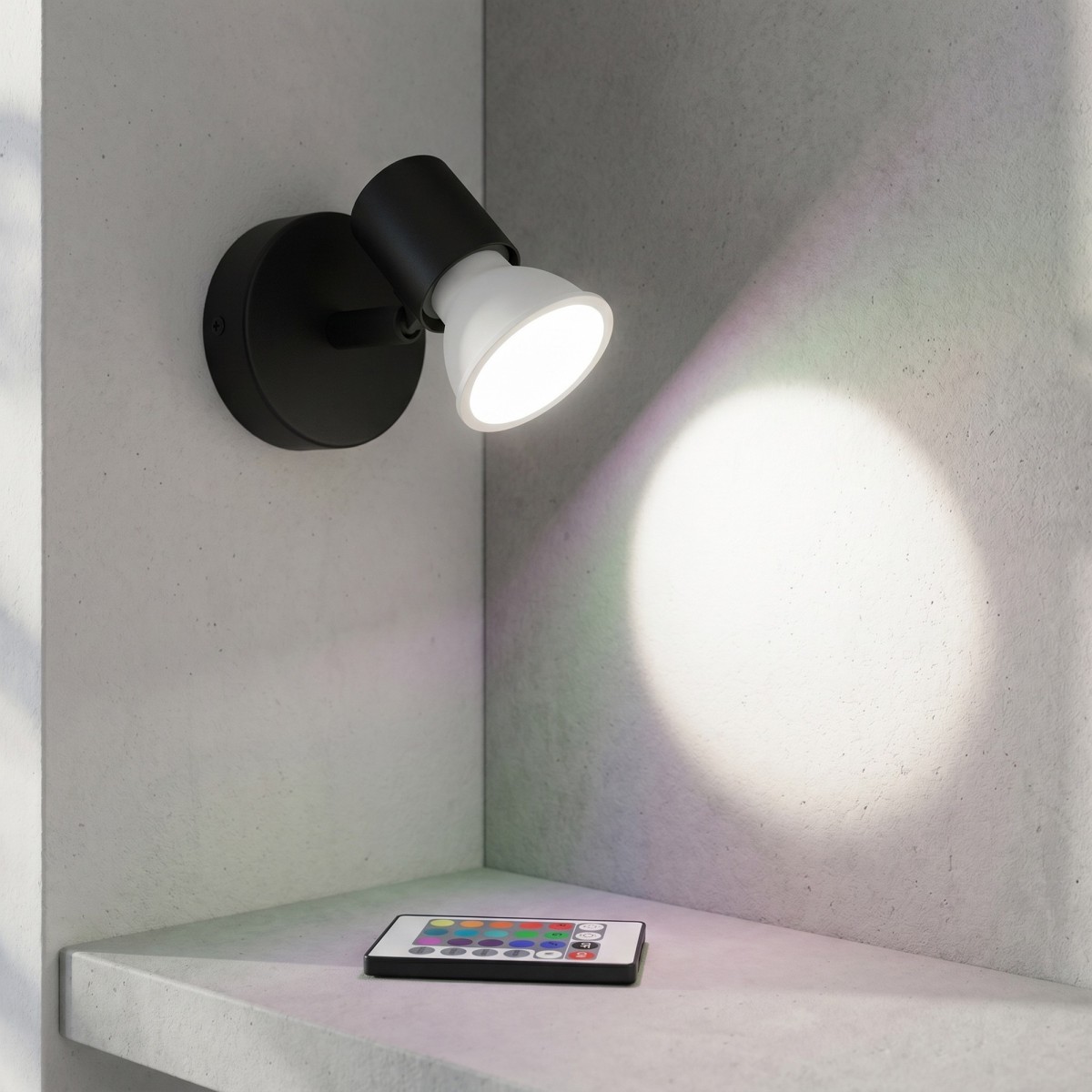 Ampoule GU10 RGB 5W avec télécommande | Mondialshop