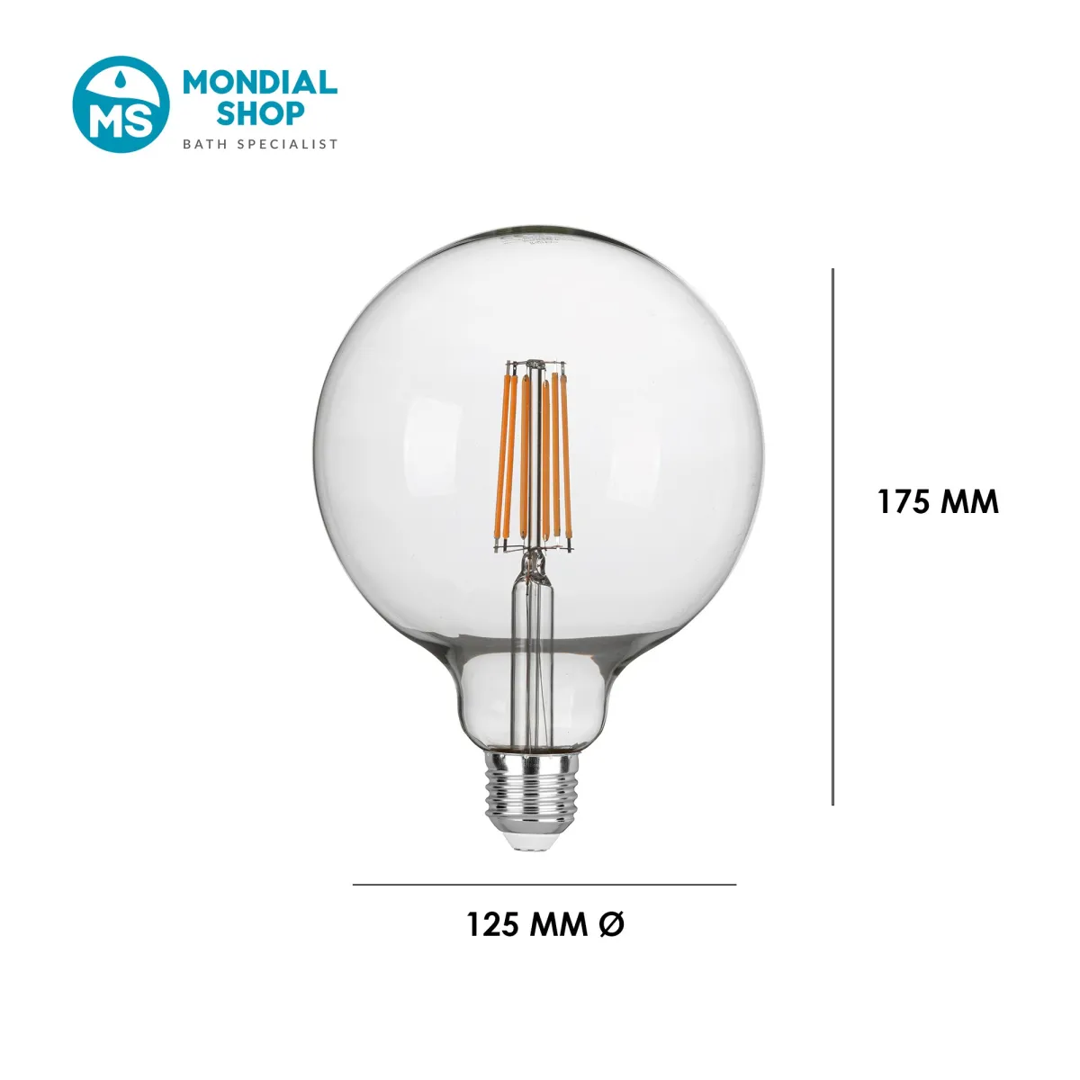 E27 8W LED-Glühbirne | Mondialshop