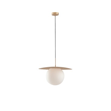 Moderne E27-Pendelleuchte in Schwarz oder Gold | Mondialshop