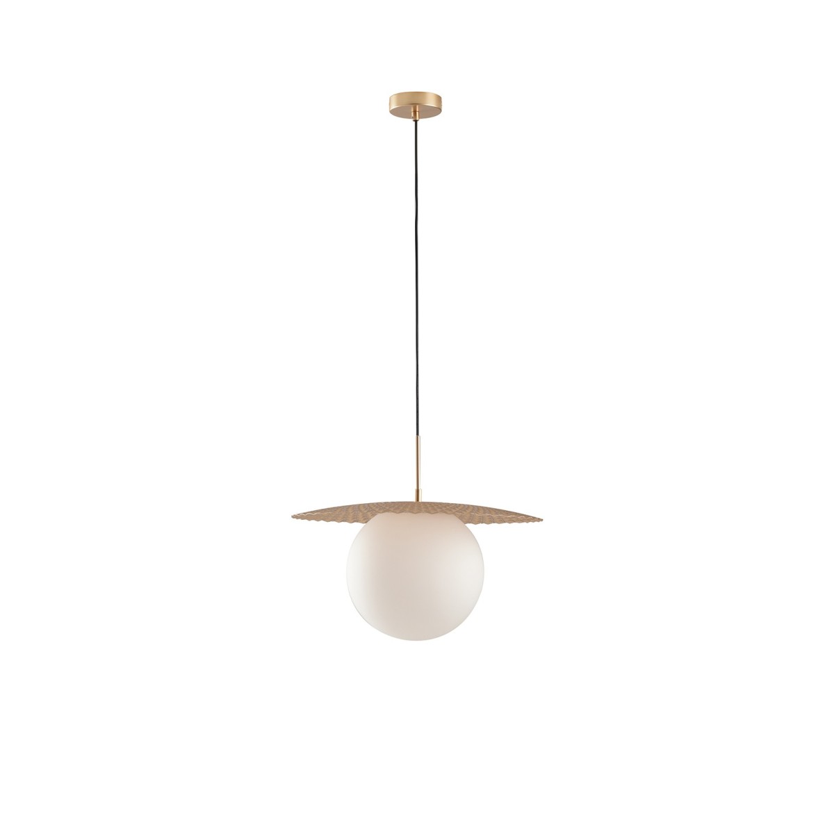 Moderne E27-Pendelleuchte in Schwarz oder Gold | Mondialshop