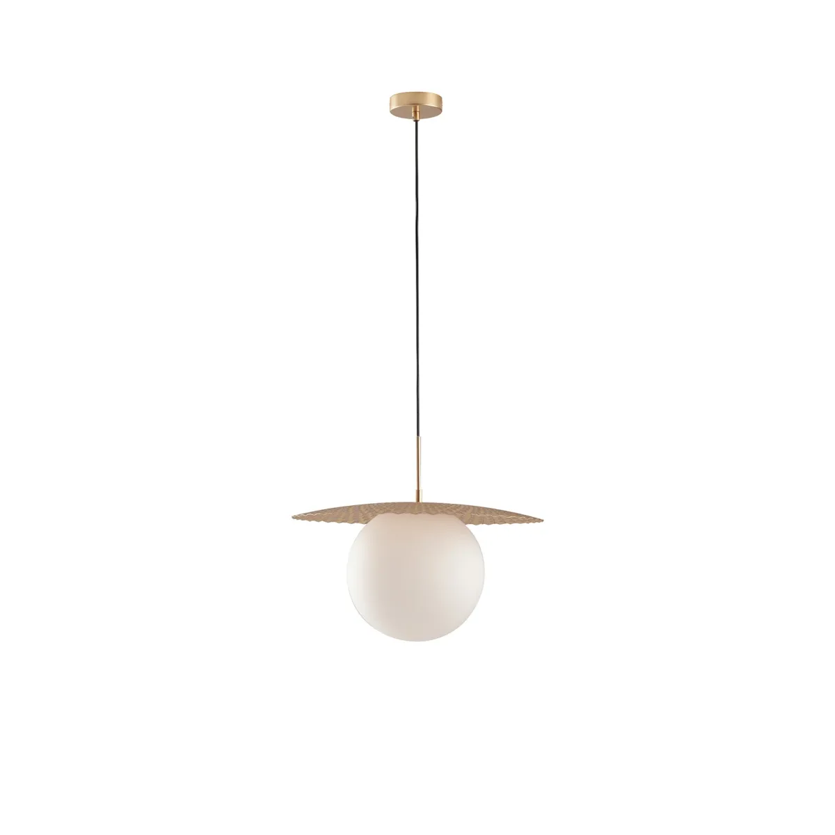 Suspension moderne E27 noire ou dorée | Mondialshop