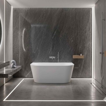 Baignoire autoportante murale RIVER 160 cm