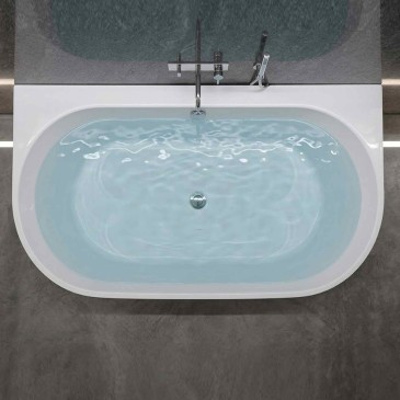 Baignoire îlot murale en...