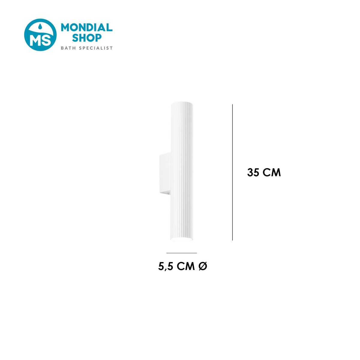 scheda tecnica lampada dal design moderno LORD bianca