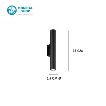 scheda tecnica lampada dal design moderno LORD nera