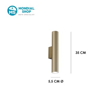 scheda tecnica lampada dal design moderno LORD oro