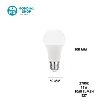 Ampoule LED E27 1050 lumens A60 | Mondialshop