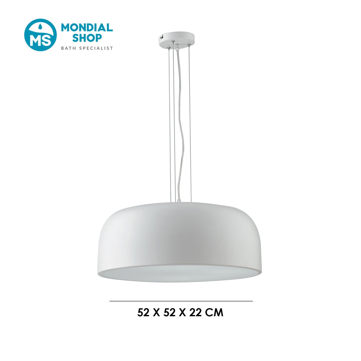 4xE27 Pendelleuchte in Weiß oder Bronze | Mondialshop