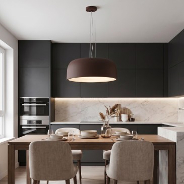 4xE27 Pendelleuchte in Weiß oder Bronze | Mondialshop