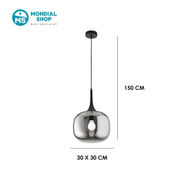 Suspension de style scandinave, blanche ou grise, E27 | Mondialshop