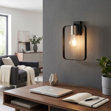 applique moderna reversibile con attacco E27, ideale per creare atmosfere uniche in ogni stanza della casa.