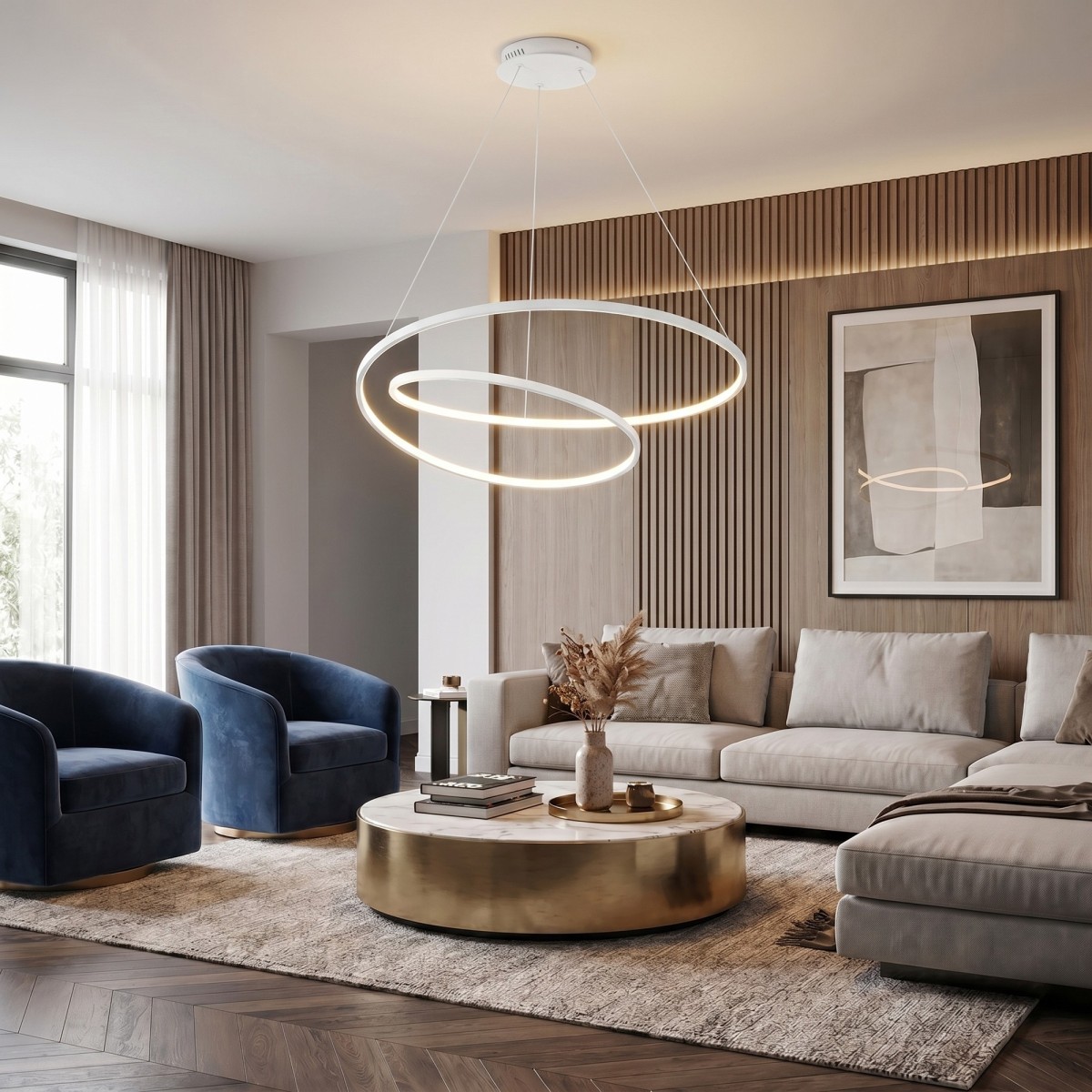 Suspension LED linéaire 60 W, 3 variantes | Mondialshop