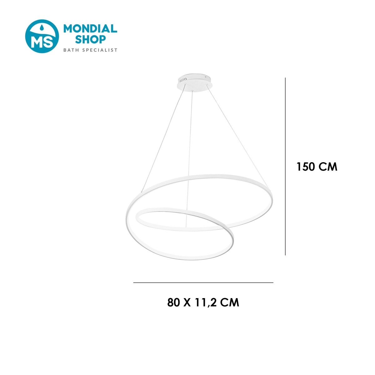 Suspension LED linéaire 60 W, 3 variantes | Mondialshop