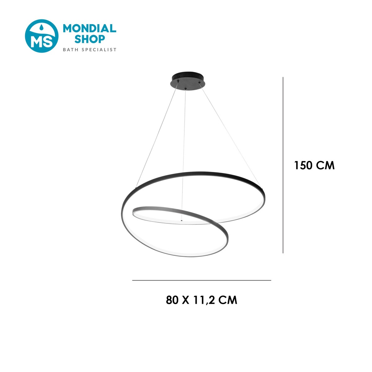 Suspension LED linéaire 60 W, 3 variantes | Mondialshop
