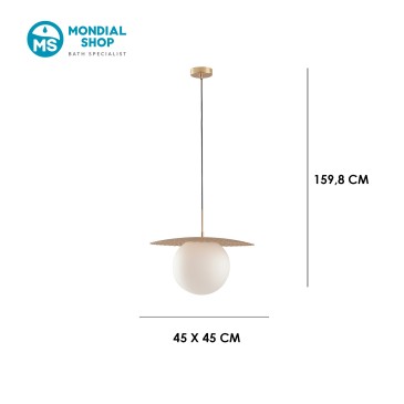 Sospensione Moderna E27 Nera o Oro | Mondialshop