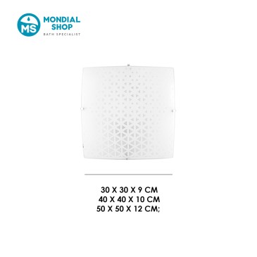 Plafonnier blanc avec 2, 3 ou 4 ampoules E27 | Mondialshop