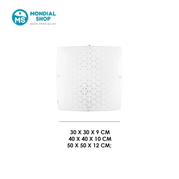 Plafonnier blanc avec 2, 3 ou 4 ampoules E27 | Mondialshop