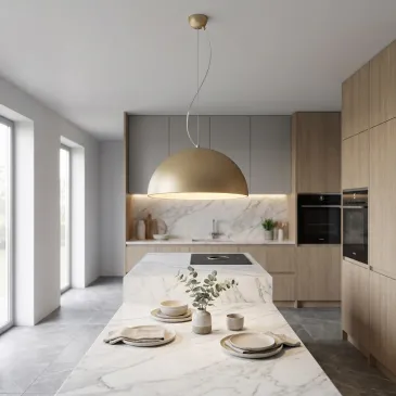 Sospensione LED Finitura in Oro o Nero Seleziona Tonalità di Luce Design circolare