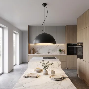 Suspension LED circulaire dorée ou noire | Mondialshop