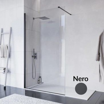 ISIDE 100 cm x 200 cm begehbare Dusche mit 8 mm transparentem, kalkabweisendem Glas