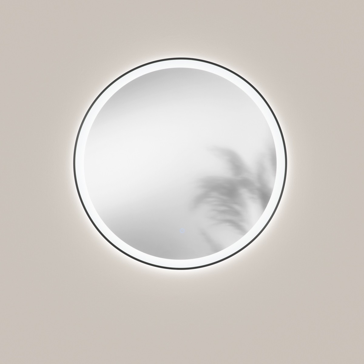 Miroir rond à LED avec commande tactile (CCT) doré ou...