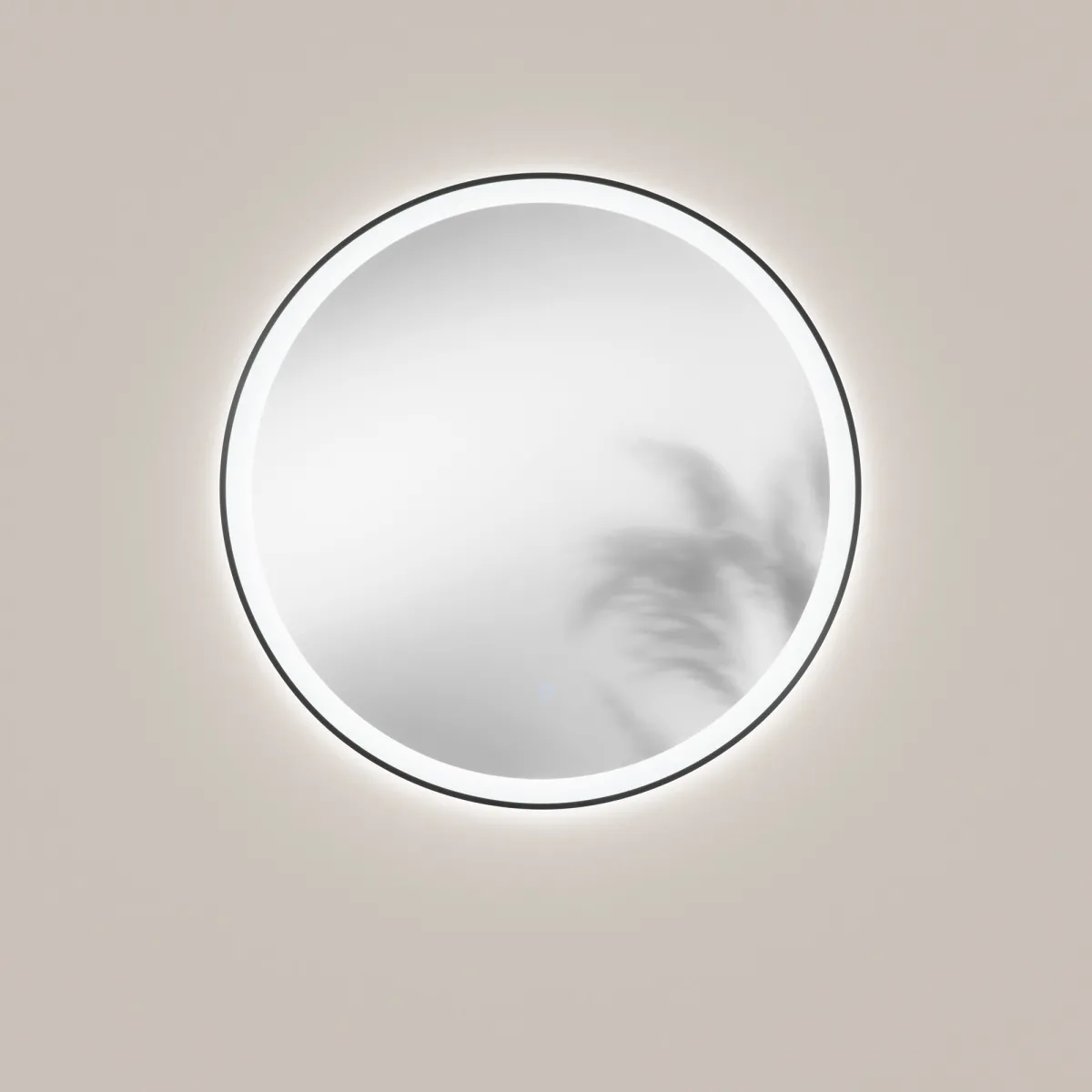 Miroir rond à LED avec commande tactile (CCT) doré ou...