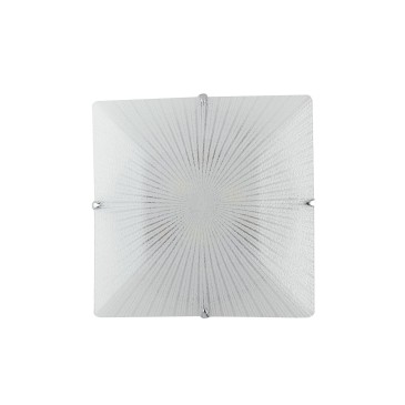 Plafonnier carré en verre diamant | Mondialshop