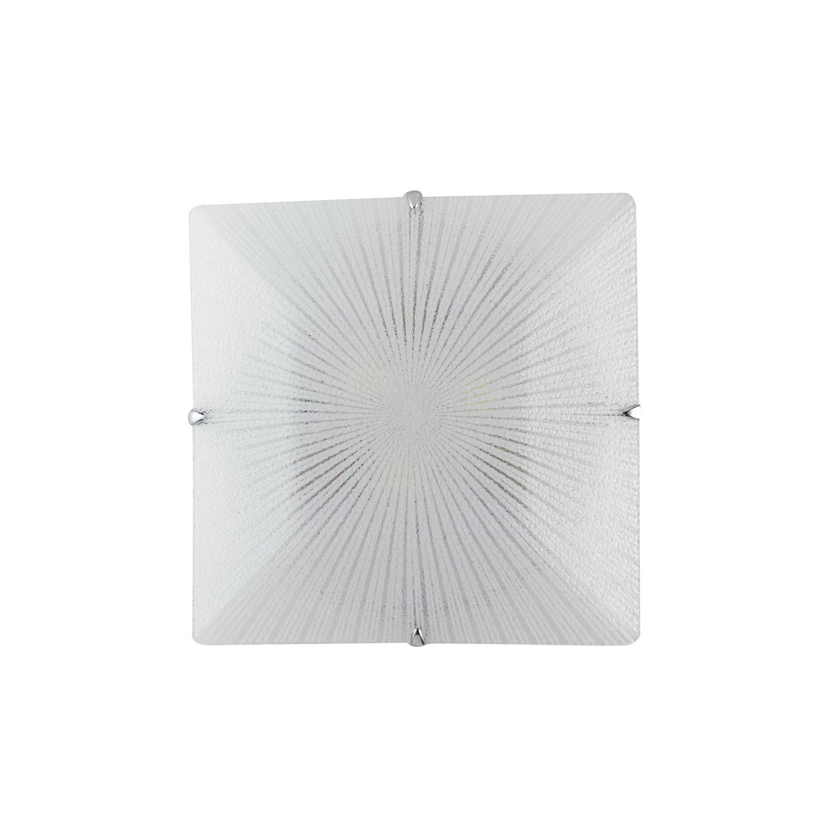 Plafonnier carré en verre diamant | Mondialshop