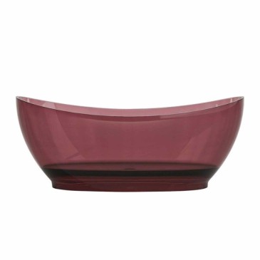 Baignoire îlot SINFONIA 170x78 couleur bordeaux translucide