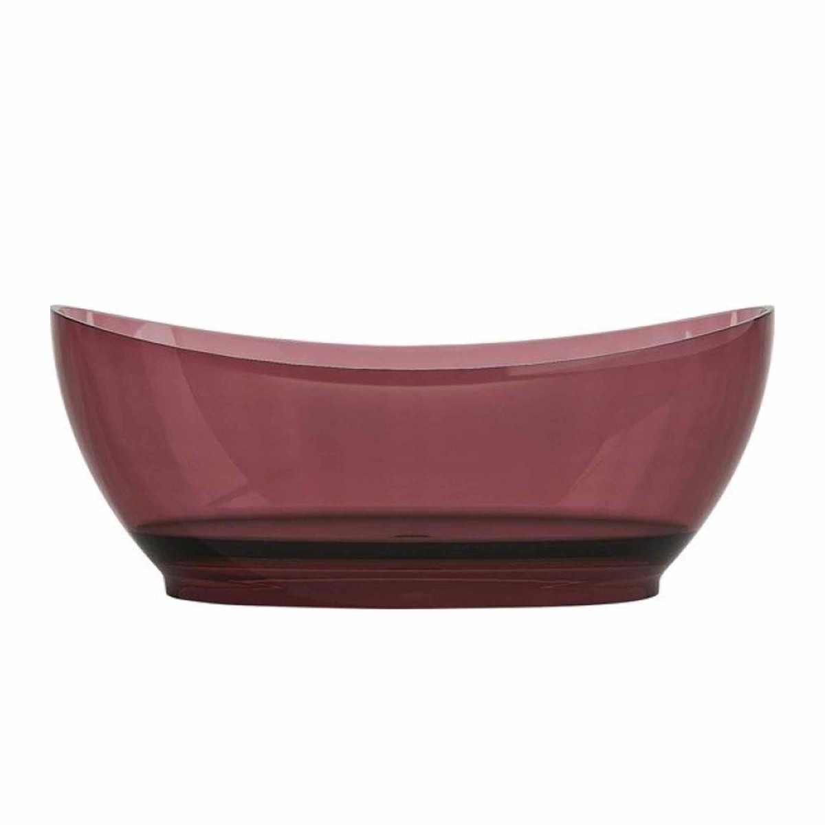 Baignoire îlot SINFONIA 170x78 couleur bordeaux translucide