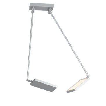 Plafonnier LED 2x17W avec spots orientables | Mondialshop
