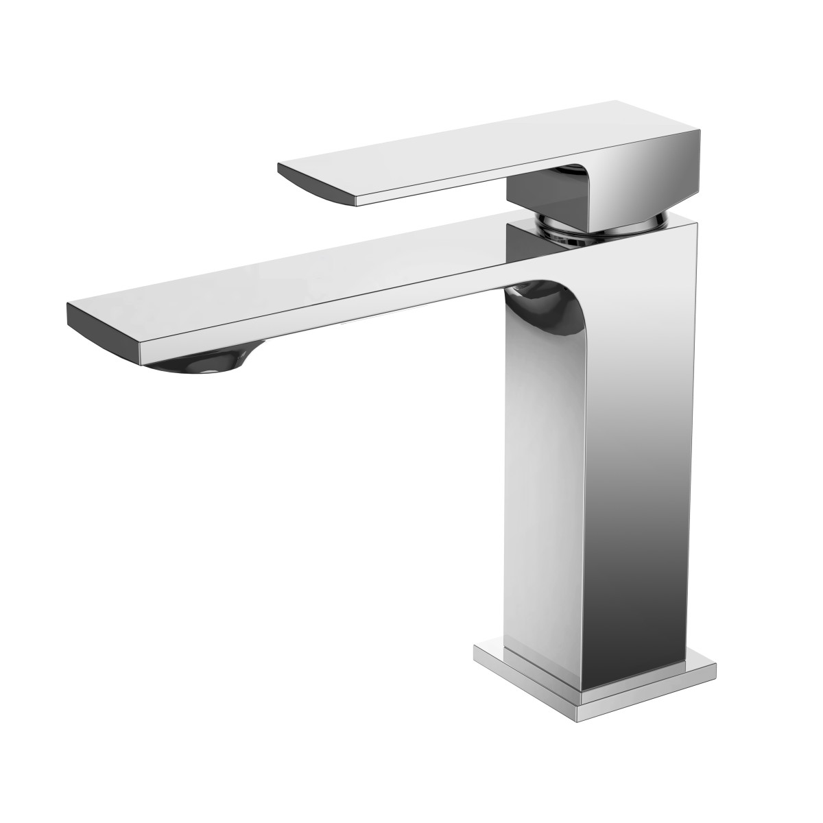 Coppia di miscelatori quadrati TBOL per lavabo e bidet.