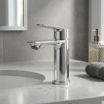 Rubinetto Lavabo Cromato MIO con Piletta - Miscelatore Bagno
